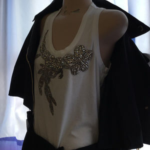 Alexander McQueen Embrd Tank Top S 40 Org Pr 815